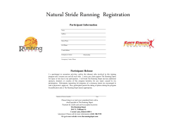 The Running Depot Presents Natural Stride Running