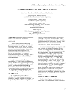 first select - Systems and Information Engineering