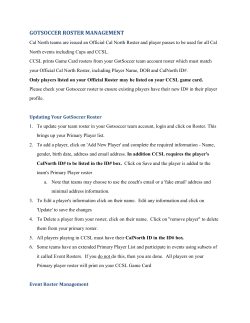 gotsoccer roster management
