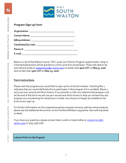 Co-op Sales Sign-up Form