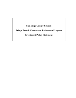 Table of Contents I. Overview and Purpose 1 A. Overview of