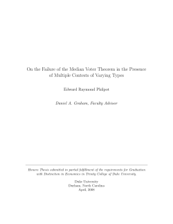 On the Failure of the Median Voter Theorem in the