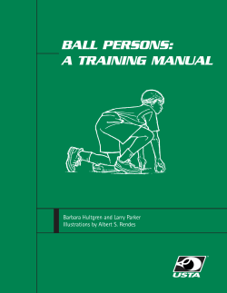 ball persons: a training manual - Amazon Simple Storage Service (S3)