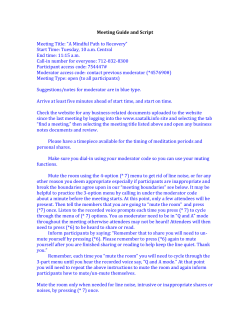 Meeting Guide and Script Meeting Title: &ldquo;A Mindful Path to Recovery