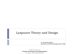 Control - IIT Kanpur