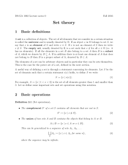 Set theory