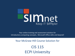 SIMNET/LMS Gradesync - Success in Higher Education
