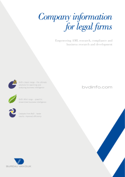 Company information for legal firms