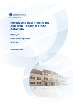 Introducing Real Time in the Algebraic Theory of Finite Automata