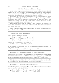 5.6. Path Problems in Directed Graphs In this section we