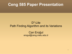D*-Lite - METU/CEng