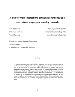 4. Use of the new data for NLP research - crr