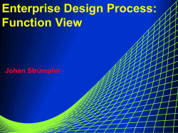 Enterprise Design - Professional Background on Johan P Str&uuml;mpfer