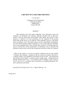 a review of game-tree pruning - Department of Computing Science