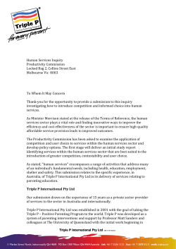 Submission 127 - Triple P International Pty Ltd