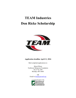 Team Scholarship - Nevis Public School