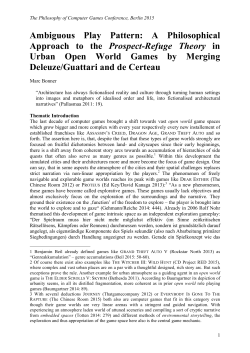 A Philosophical Approach to the Prospect