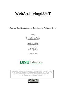 Do web archiving institutions view quality