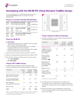 Genotyping with the 48.48 IFC Using Standard TaqMan Assays (PN