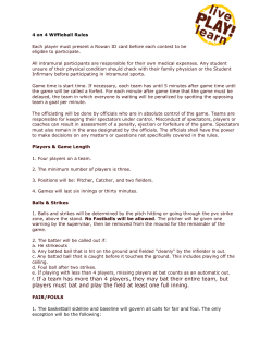 f. If a team has more than 4 players, they may bat their entire team