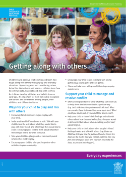 Getting along with others