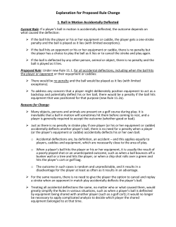 Explanation for Proposed Rule Change