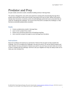 Predator Prey Simulation