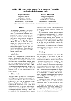 Making NLP games with a purpose fun to play using Free to Play