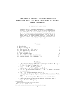 A STRUCTURAL THEOREM FOR CODIMENSION ONE