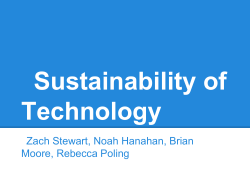 Sustainability of Technology