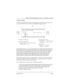 Problem 56: Electromagnetic driven flow over a cantilever