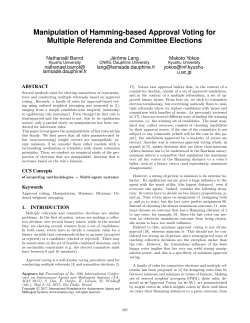 Manipulation of Hamming-based Approval Voting for