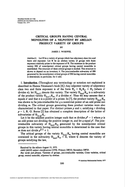 critical groups having central monoliths of a nilpotent by abelian