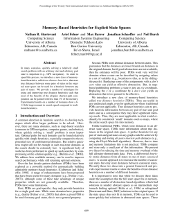 Memory-Based Heuristics for Explicit State Spaces