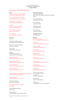 members as a result of their position at URI Staff