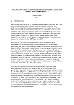 Edward Dawes paper - The Transport Planning Society