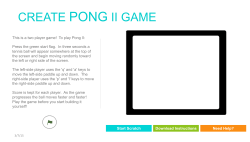 create pong ii game
