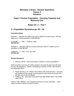 Semester 2 Exam - Review Questions Topics 3