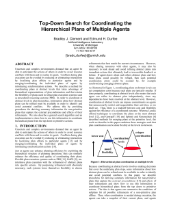 Top-Down Search for Coordinating the Hierarchical Plans of