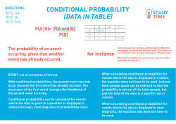 conditional probability (data in table)