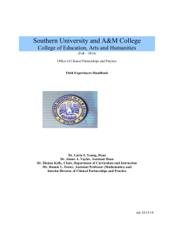 Courses of Field Experience in Education