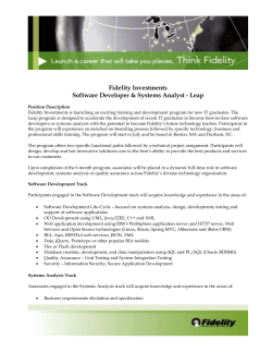 Fidelity Investments &ndash; Leap Technology Program Information Session