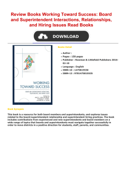 Review Books Working Toward Success: Board and
