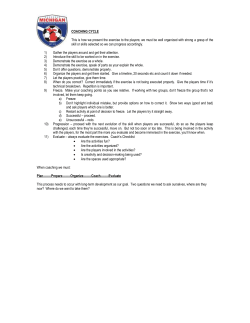 Coaching Cycle &ndash; this is how we present the exercise to the players