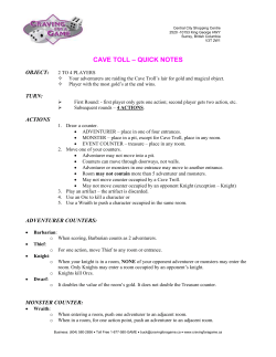 cave toll – quick notes