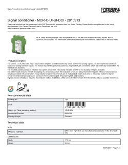 Signal conditioner - MCR-C-UI-UI-DCI - 2810913