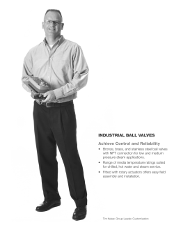 INDUSTRIAL BALL VALVES Technical Documentation
