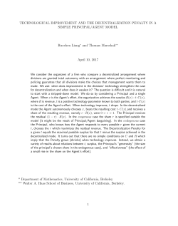 TECHNOLOGICAL IMPROVEMENT AND THE - Berkeley-Haas