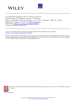 Dale W. Jorgenson and Peter J. Wilcoxen Source: The RAND