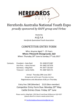 Competitor Entry Form